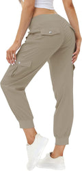 Women's Lightweight Hiking Cargo Pants - Quick Dry Comfort elastic