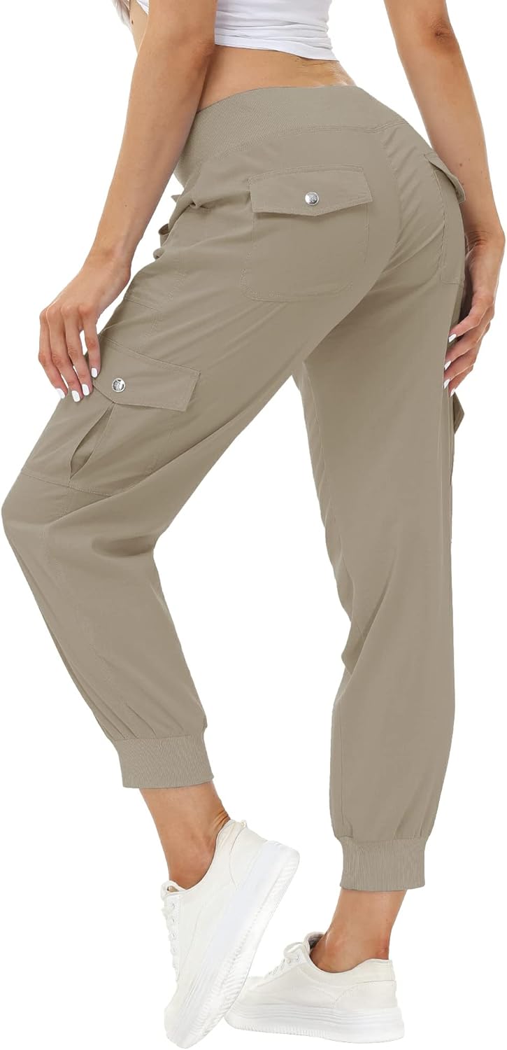 MoFiz Women's Lightweight Hiking Cargo Pants for Outdoor Fun