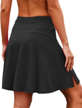 COOrun 20in Tennis Skirt Women Knee Length Long Skort - Pockets & High