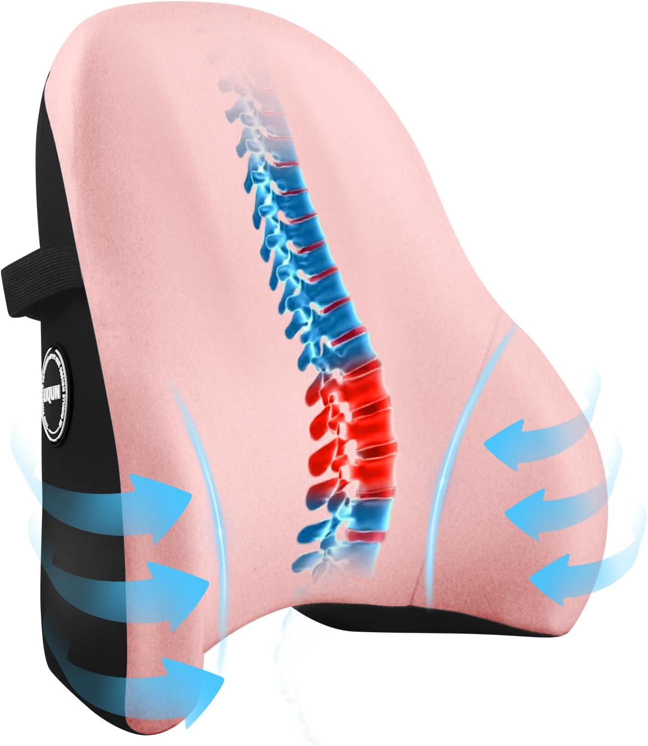 LIQUN Memory Foam Lumbar Support Pillow