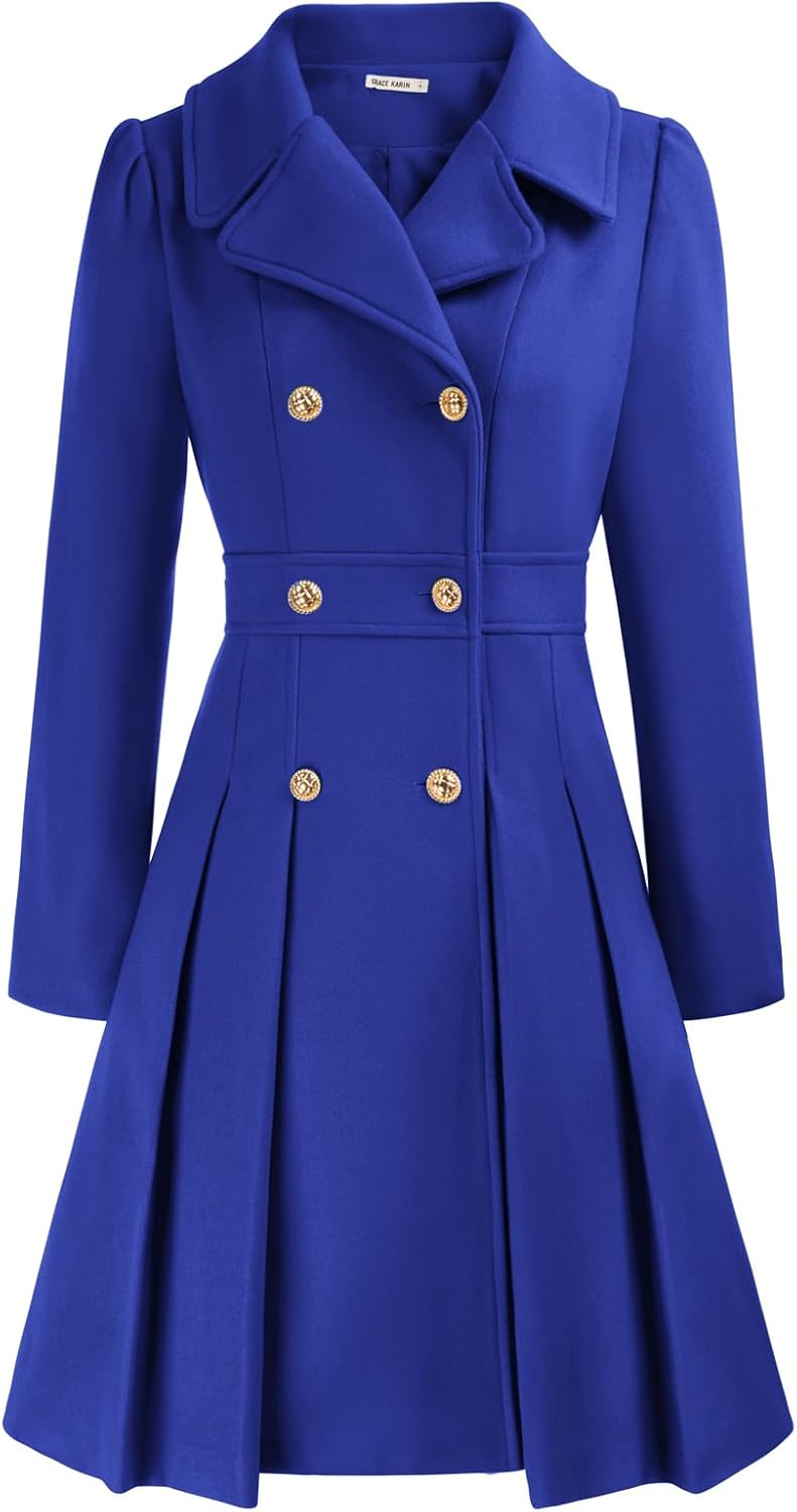 GRACE KARIN Women's Fashion Trench Coat for Elegant Styling