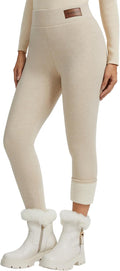 Women's Thermal Fleece Lined Leggings Winter Warm High (Style QVB3)