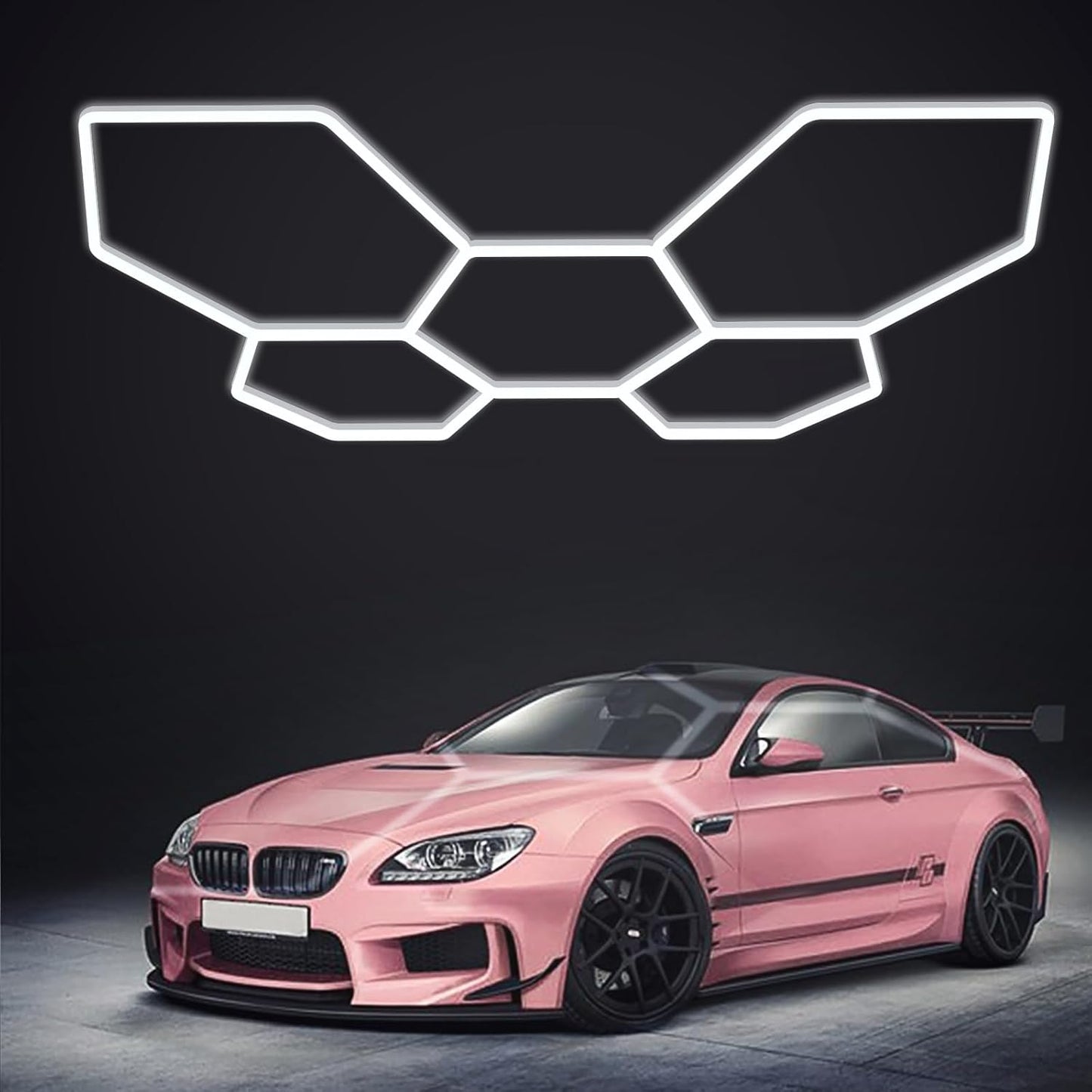 Hexagon 5 Grid Garage Lights: Super Bright Honeycomb LED
