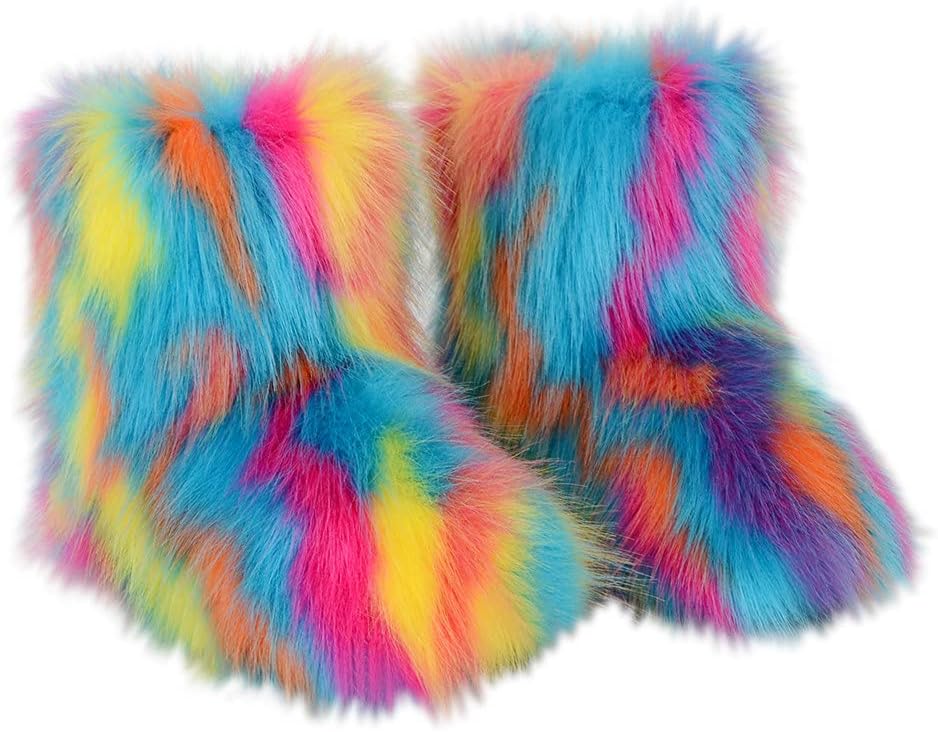 Faux Fur Boots for Kids - Warm Winter Snow Boots for All