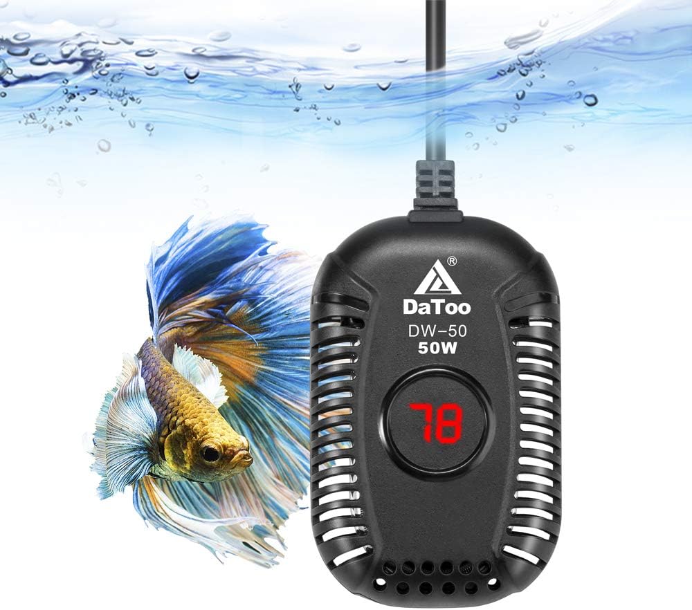 DaToo 50W Mini Fish Tank Heater with LED Display
