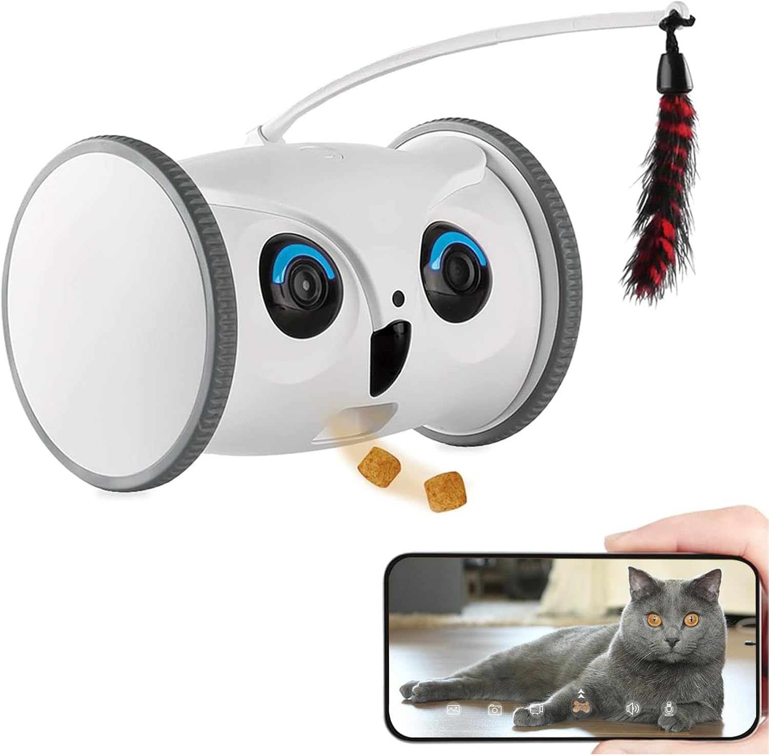 SKYMEE Owl Robot: Interactive Pet Camera 