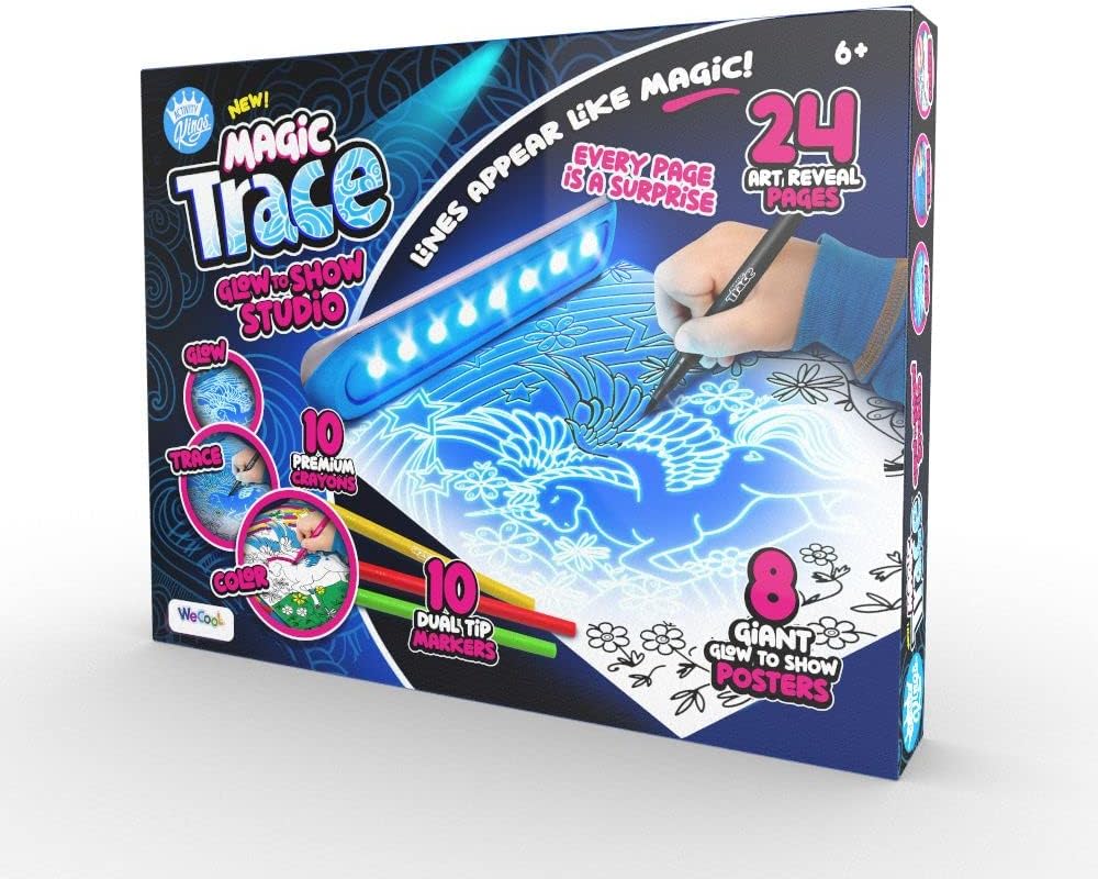 Magic Trace Kids Drawing Set | 24 Traceable Pictures | Creative Fun