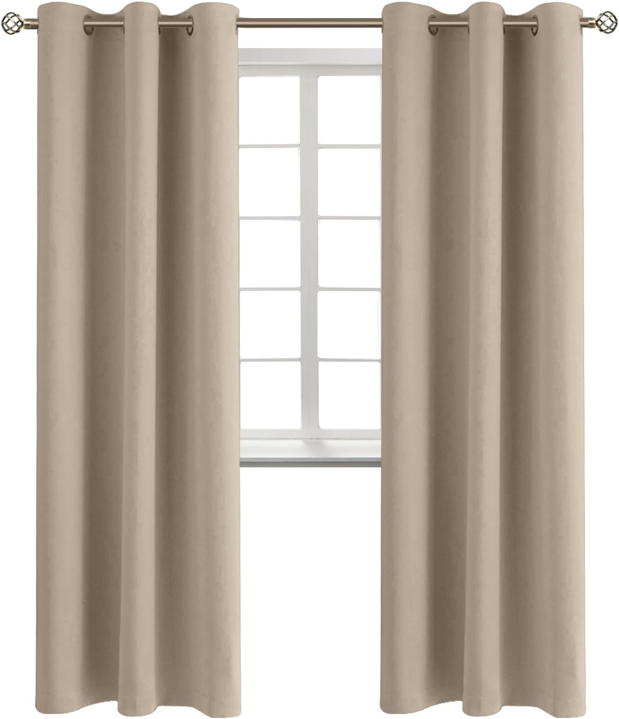 BGment Blackout Curtains - Grommet Thermal Insulated Panels