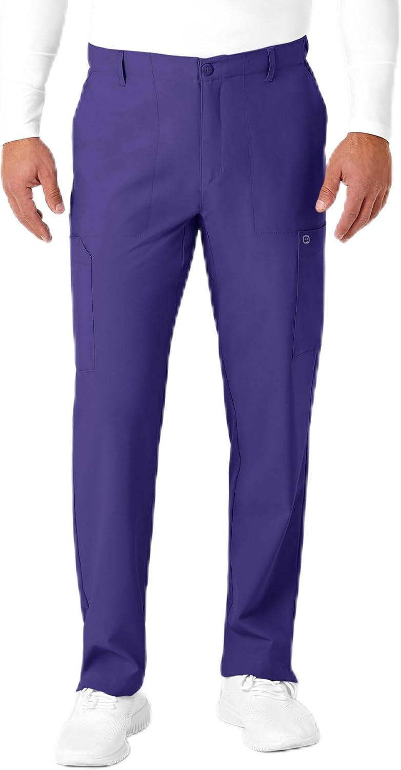 WonderWink Mens Flat Front Cargo Pant for Ultimate Comfort