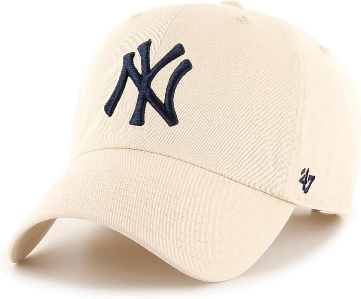47 Brand MLB Natural Primary Logo Clean Up Adjustable Baseball Cap