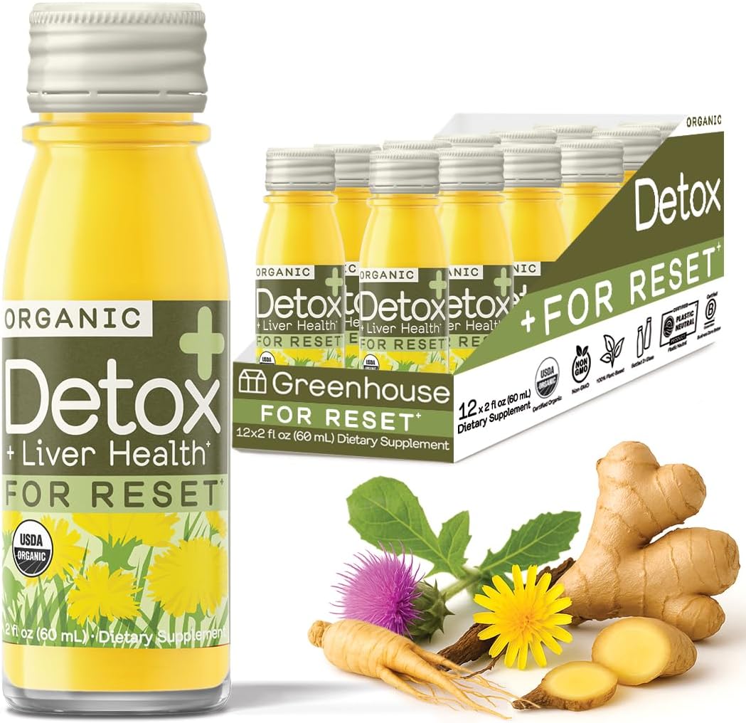 Greenhouse Juice Detox Wellness Shots for Liver Health & Immunity