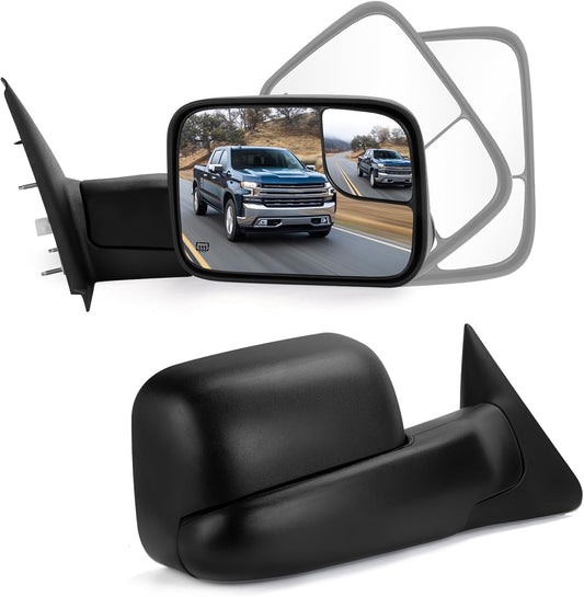 Towing Mirrors for 2002-2008 Dodge Ram 1500 & 2003-2009 Ram 2500