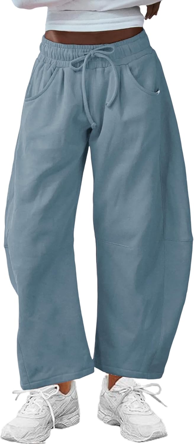 Hongsui Women's Barrel Leg Pants for Casual Comfort and Style