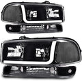 PIT66 LED DRL BAR Headlight Assembly for 1999-2007 GMC Sierra - Direct