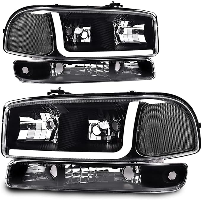 PIT66 LED DRL BAR Headlight Assembly for GMC Sierra & Yukon