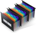 ThinkTex Plastic Expanding Hanging File Folders, 7-Pocket Letter Size