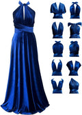 Velvet Infinity Dress with Bandeau - Convertible Plus Size Wrap Maxi
