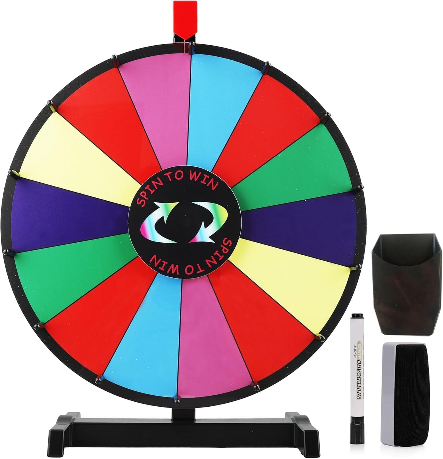 24 Inch Tabletop Spinning Wheel for Prizes and Promotions