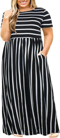 Nemidor Plus Size Maxi Dress for Curvy Women - Comfortable Summer