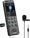 144GB Digital Voice Recorder with Playback - High-Fidelity 1536Kbps