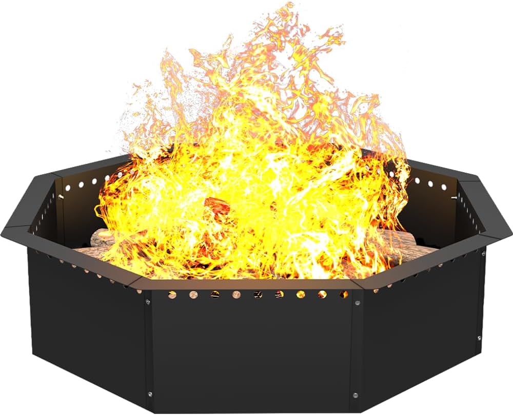 Mocomax Smokeless Fire Pit Ring for Outdoor Gatherings