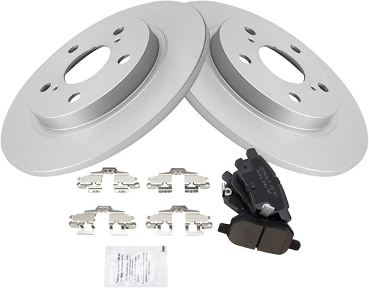 TRQ Rear Brake Pad & Rotor Kit for Pontiac Vibe and More