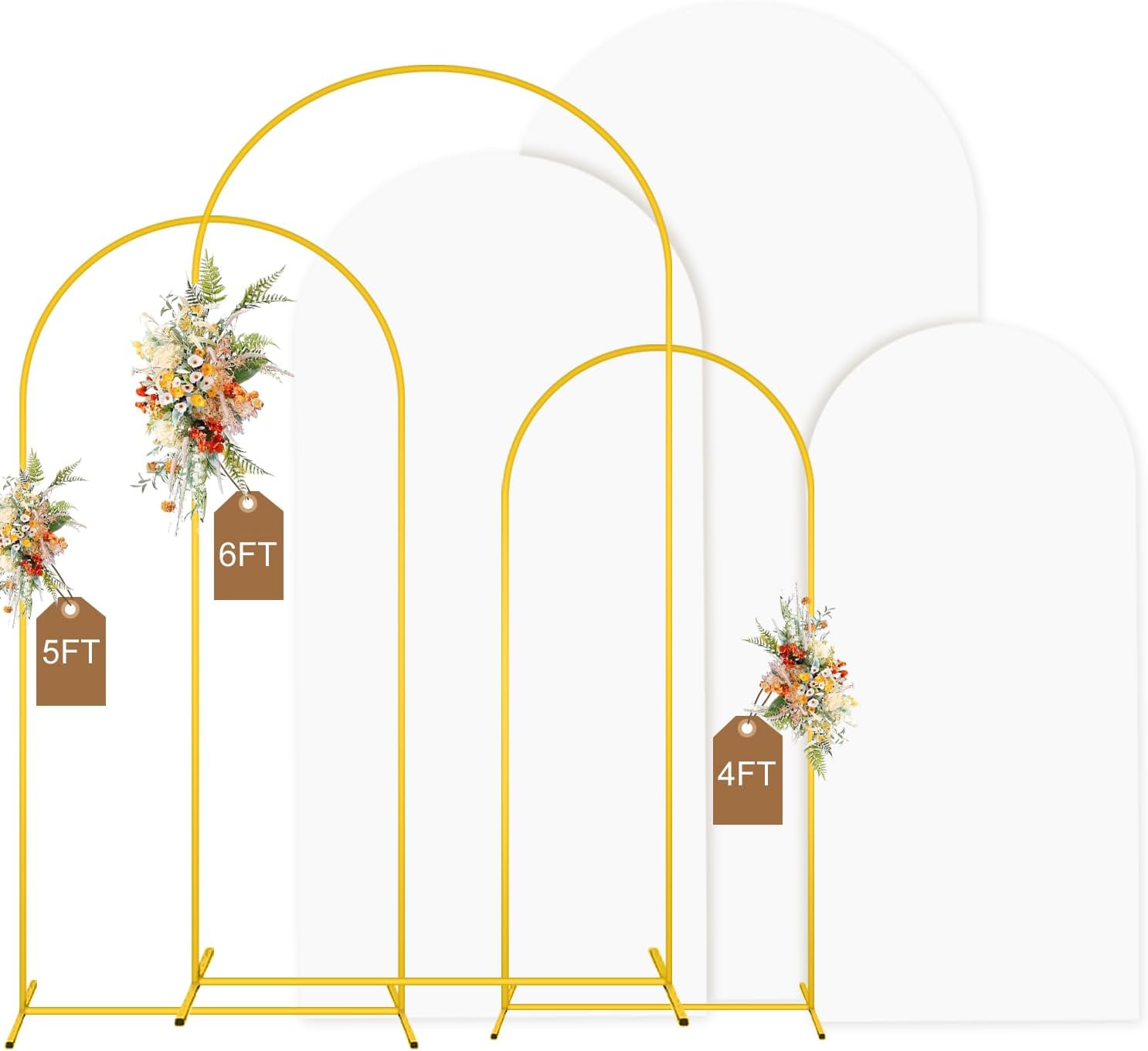 MODFUNS Metal Arch Backdrop Stand Set for Stunning Events
