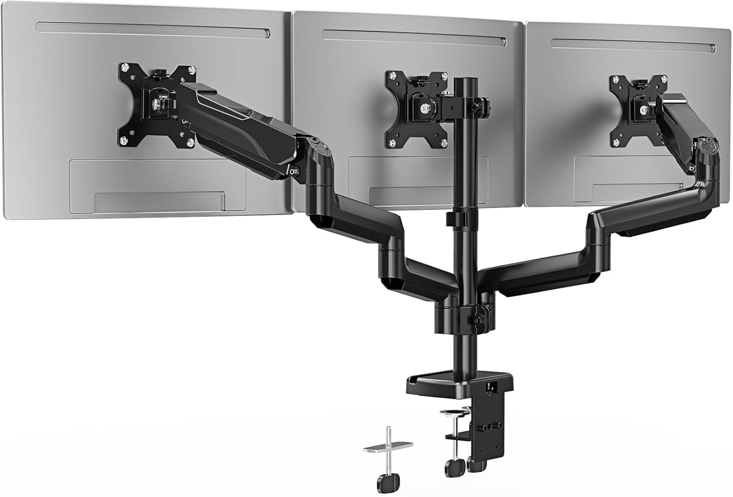 Triple Monitor Desk Mount for Computer Screens Up to 32 in