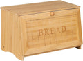 Vintage Large Wood Bread Box for Kitchen Counter - Keeps Bread Fresh