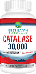 Best Earth Naturals Catalase 30,000 Supplement - Strong Hair Support