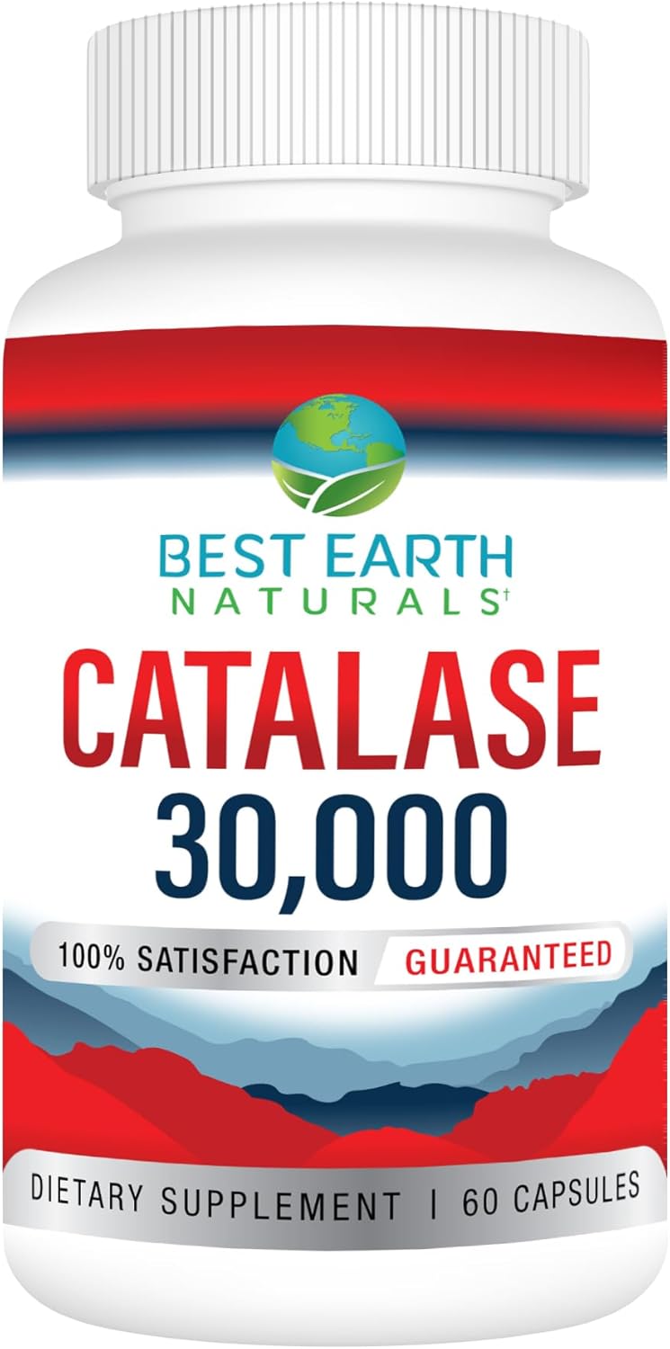Catalase 30,000 Supplement for Strong Hair - 60 Capsules