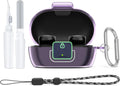 Secure Lock for Bose New QuietComfort Earbuds Case - Clear Purple