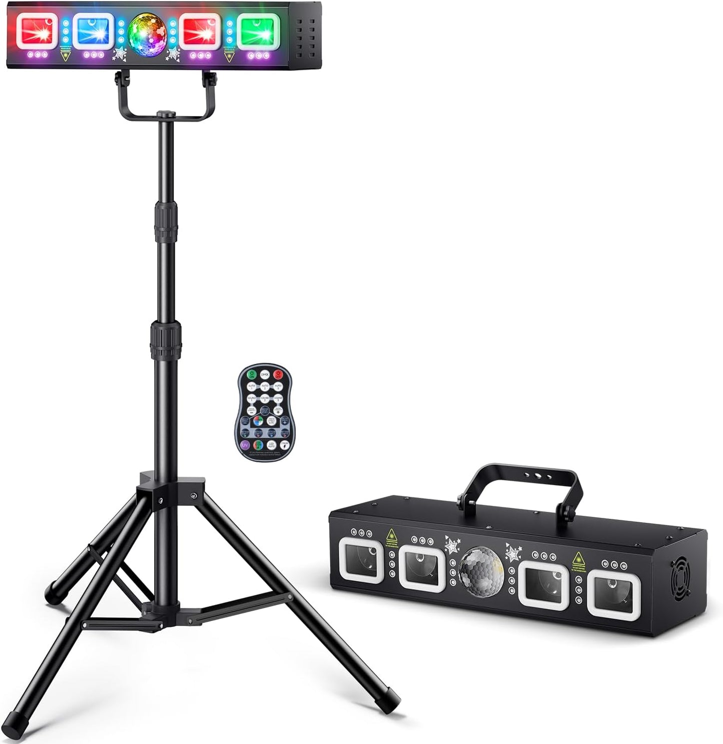 Pro 6 in 1 DMX Laser Show Machine with Disco Ball Lights