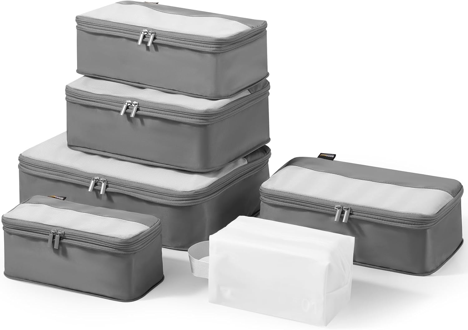 6 Set Compression Packing Cubes for Travel Essentials Organizers