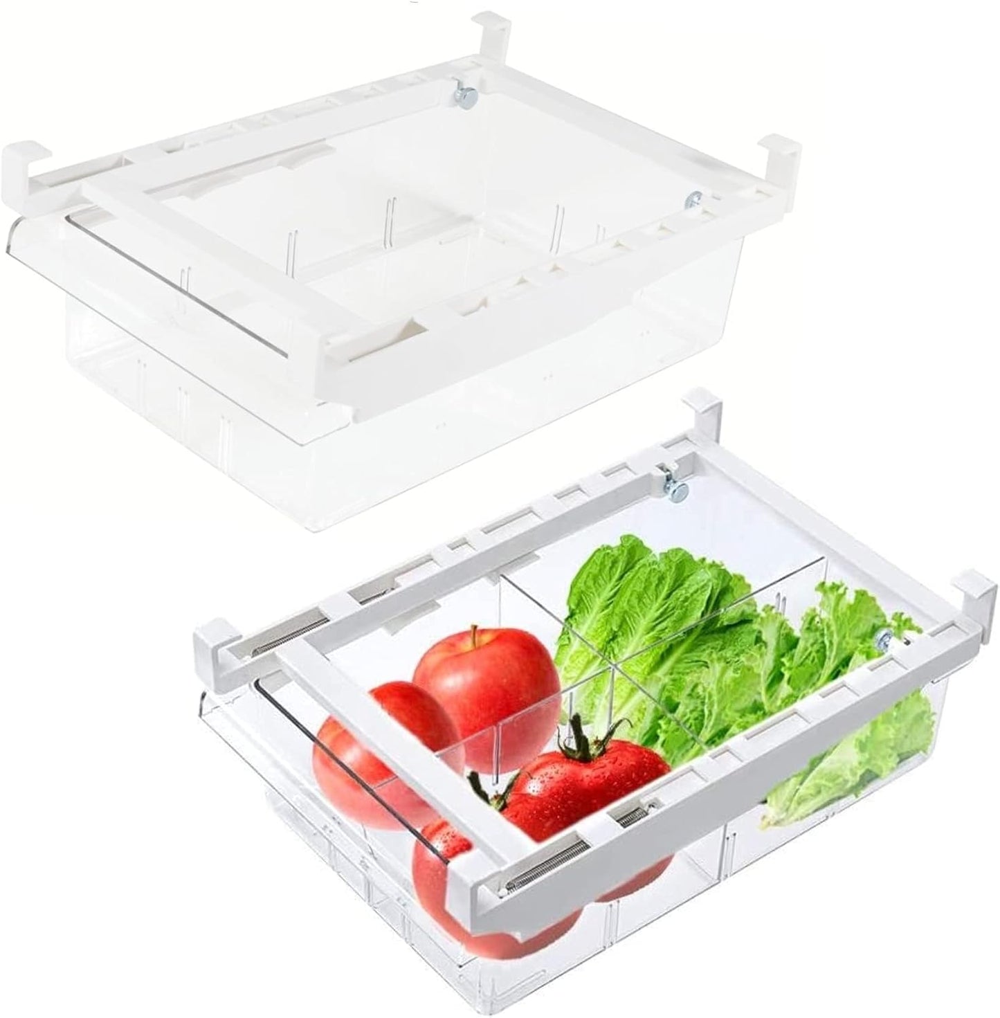 YekouMax Fridge Drawer Organizer for Efficient Food Storage