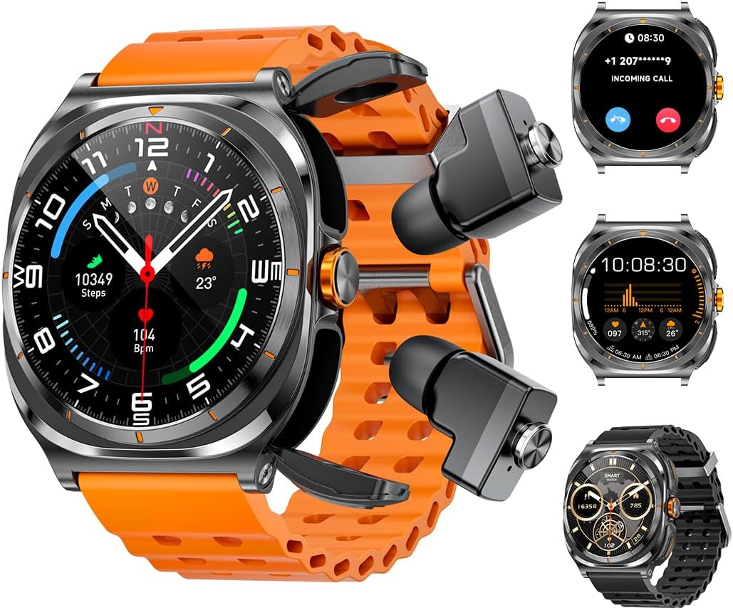Smartwatch with Earbuds for Calls and 100+ Sports Modes