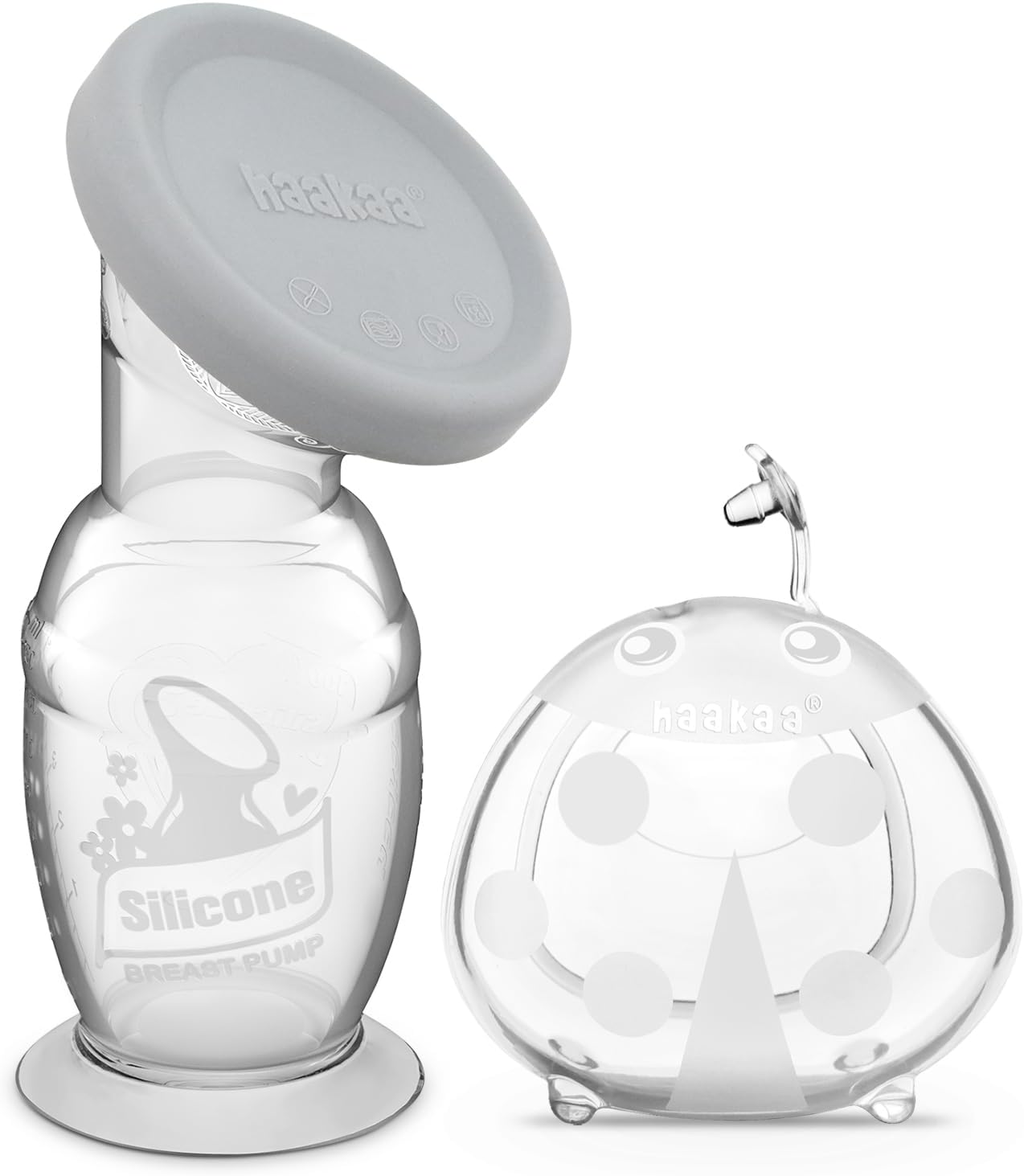 Haakaa 150ml Manual Breast Pump and Ladybug Collector Set