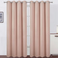 LEMEMO Blackout Curtains 66 x 84 in Blush - Thermal Insulated Panels