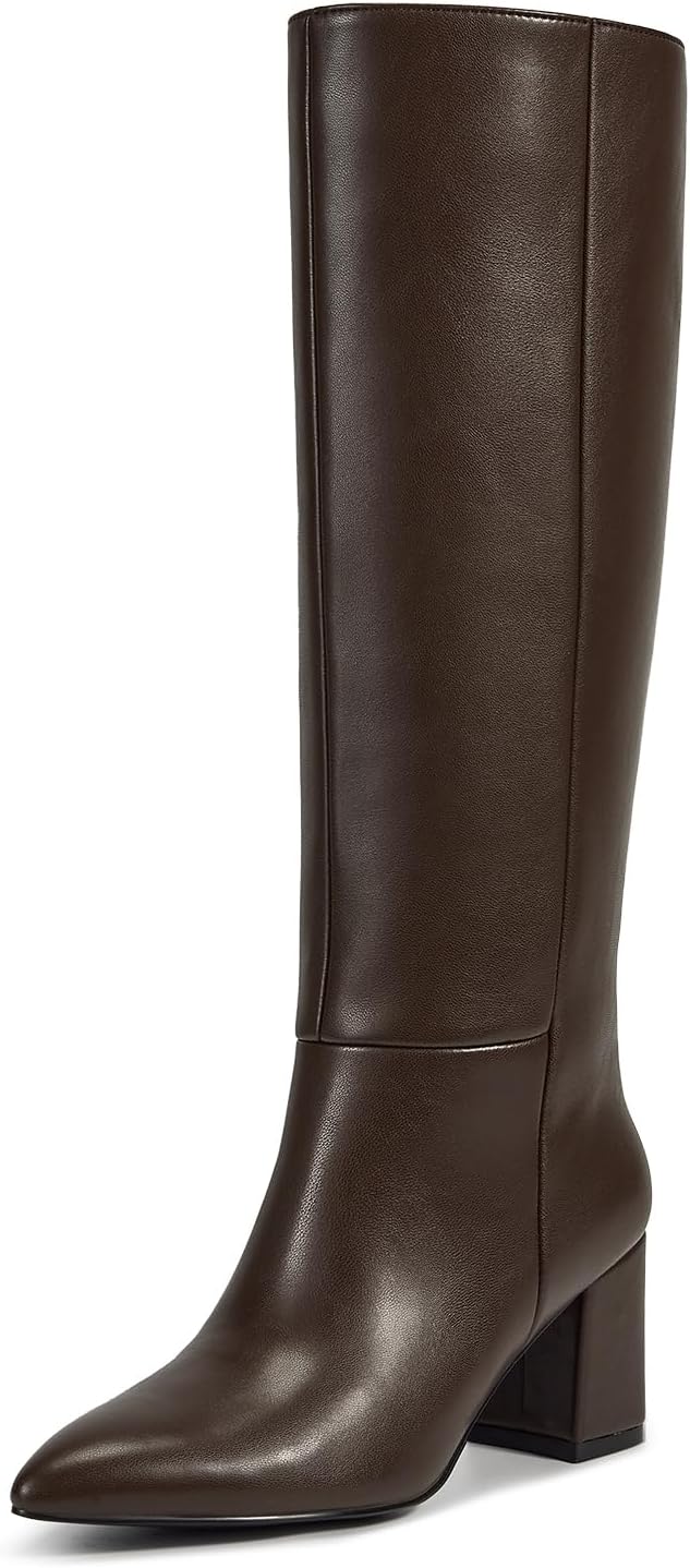 WETKISS Knee High Boots for Women with Chunky Heels and Style
