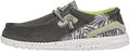 Hey Dude Men's Wally Hawk Wool Dark Grey Comfortable Loafers