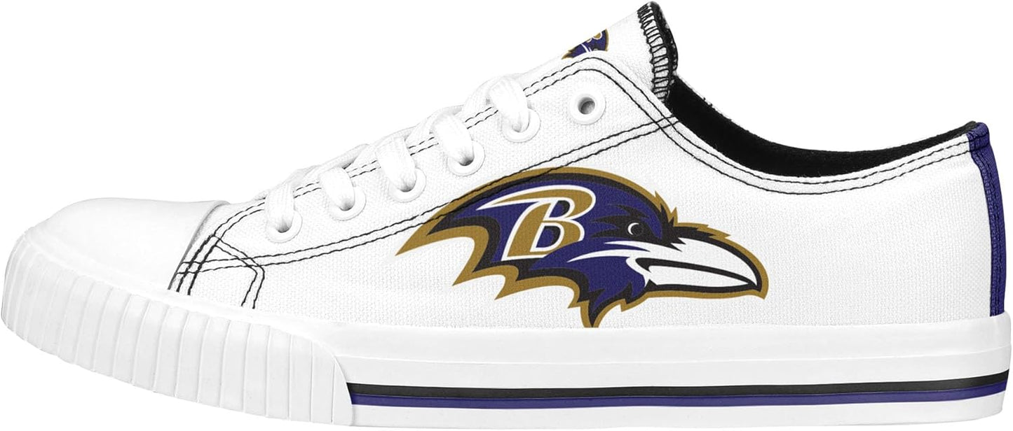 FOCO Women's NFL Ladies Fashion Team Big Logo Sneakers Shoes