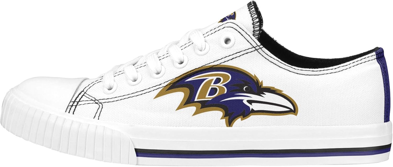 FOCO Women's NFL Ladies Fashion Team Big Logo Sneakers Shoes