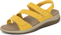 Orthopedic Leather Naxos Sandals for Women - Adjustable Support