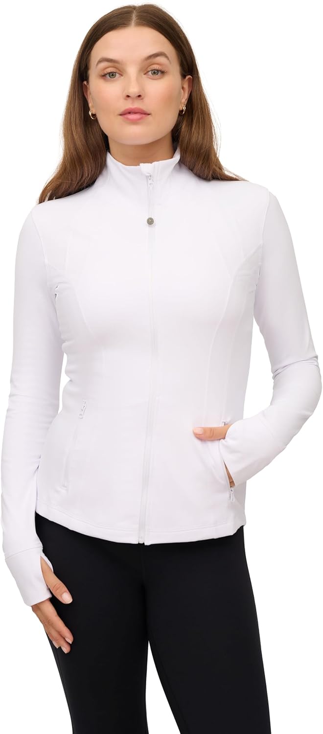 90 Degree By Reflex Full Zip Running Track Jacket for Women