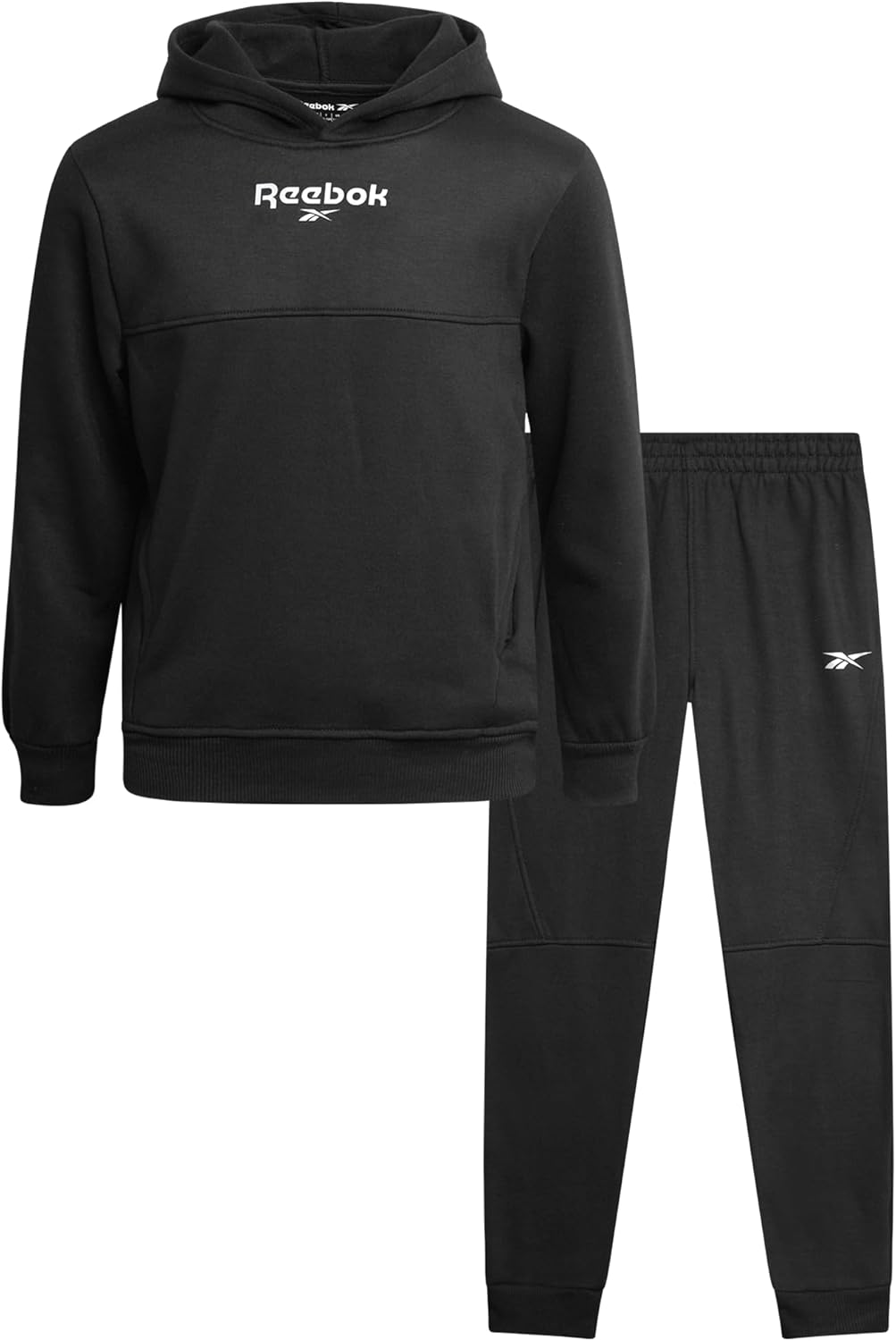 Reebok Boys Sweatpants Set - Cozy 2 Piece Fleece Outfit