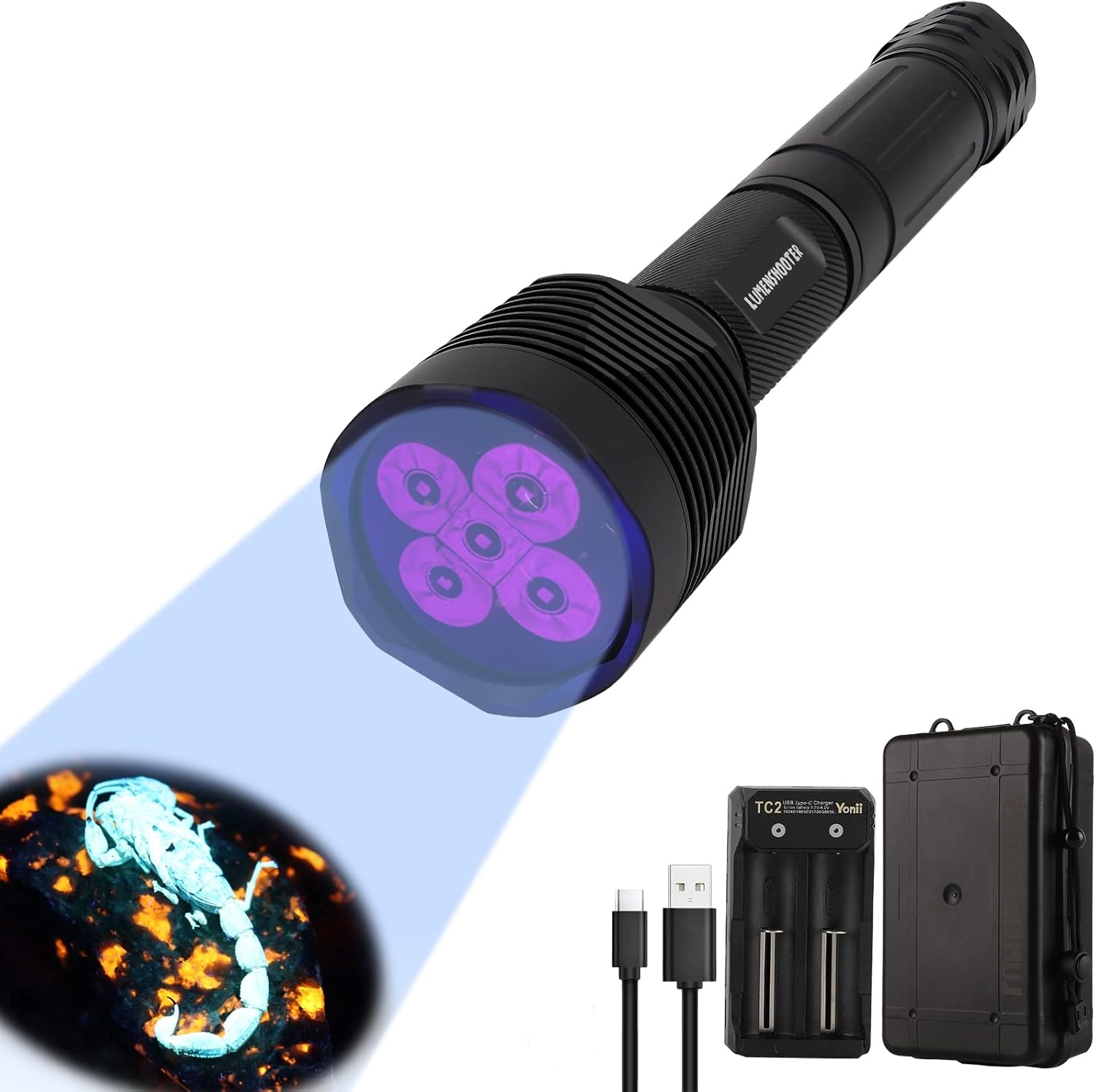 S5 UV Flashlight for Pet Urine Detection and Rockhounding