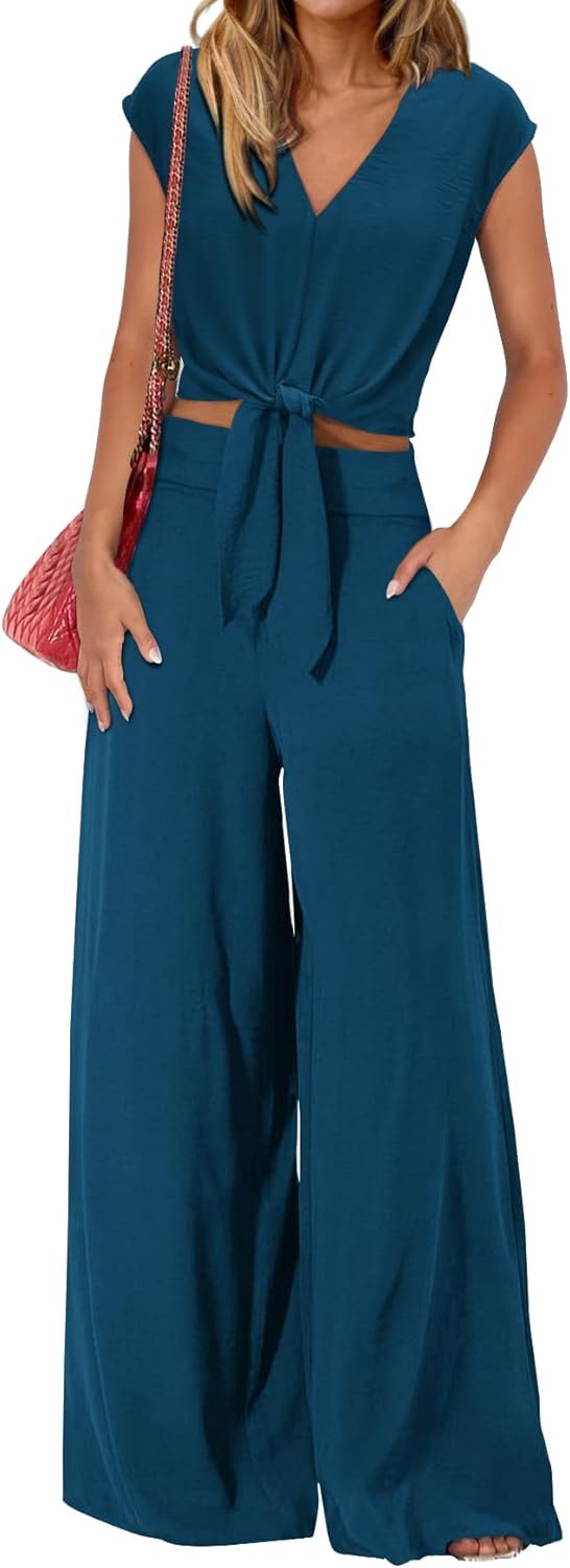 PRETTYGARDEN Women's Summer 2 Piece Outfits for Casual Style