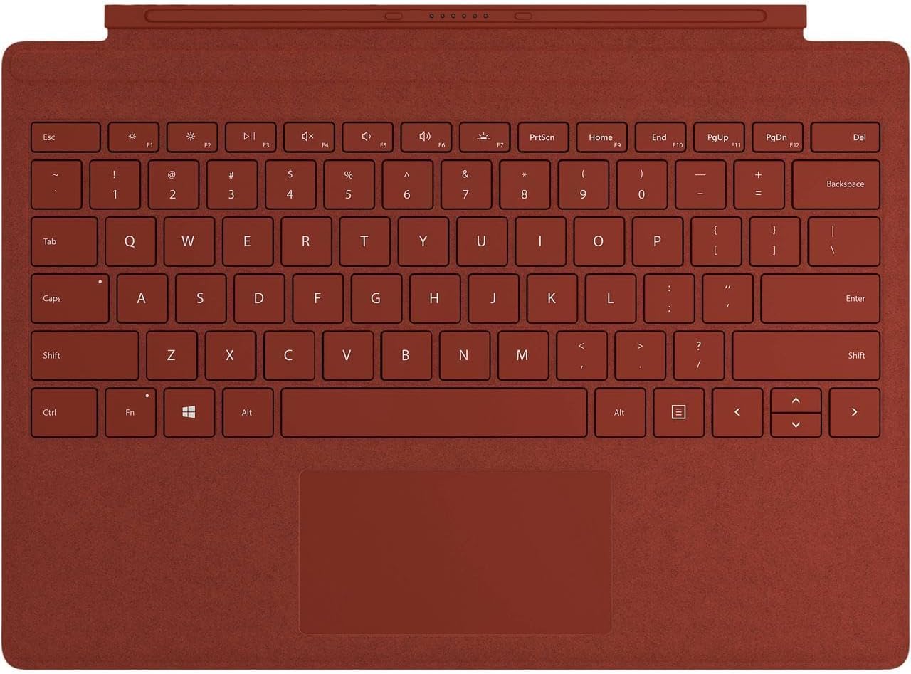 Microsoft Keyboard Cover for Surface Go and Go 2 in Poppy Red