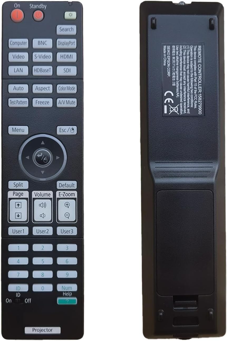 Replacement Remote Control for EPSON PowerLite Projectors
