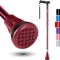 Foldable Adjustable Walking Cane for Men & Women - All Terrain Base